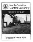 Classes of 1994-1995 by North Carolina Central School of Law
