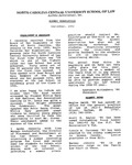 Law Alumni Newsletter | September 1992 by North Carolina Central University School of Law