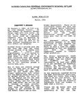 Law Alumni Newsletter | March 1993 by North Carolina Central University School of Law