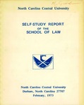 Self-Study Report 1973 by North Carolina Central University School of Law